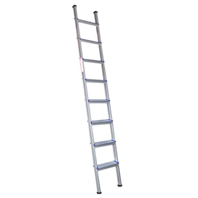 Alnico BSSL08 Blue Aluminium Alloy Straight 8 Steps Ladder, Load Capacity: 150kg