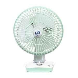 HM 70W 9 inch 2500rpm Mint Green 3 Blade Table Fan, Sweep: 225 mm