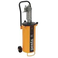 Penta 50kg Pneumatic Grease Dispenser with 2m Hose, Gun, Castors, Z Swivel, Pressure Gauge & Pressure Plates, E 1B