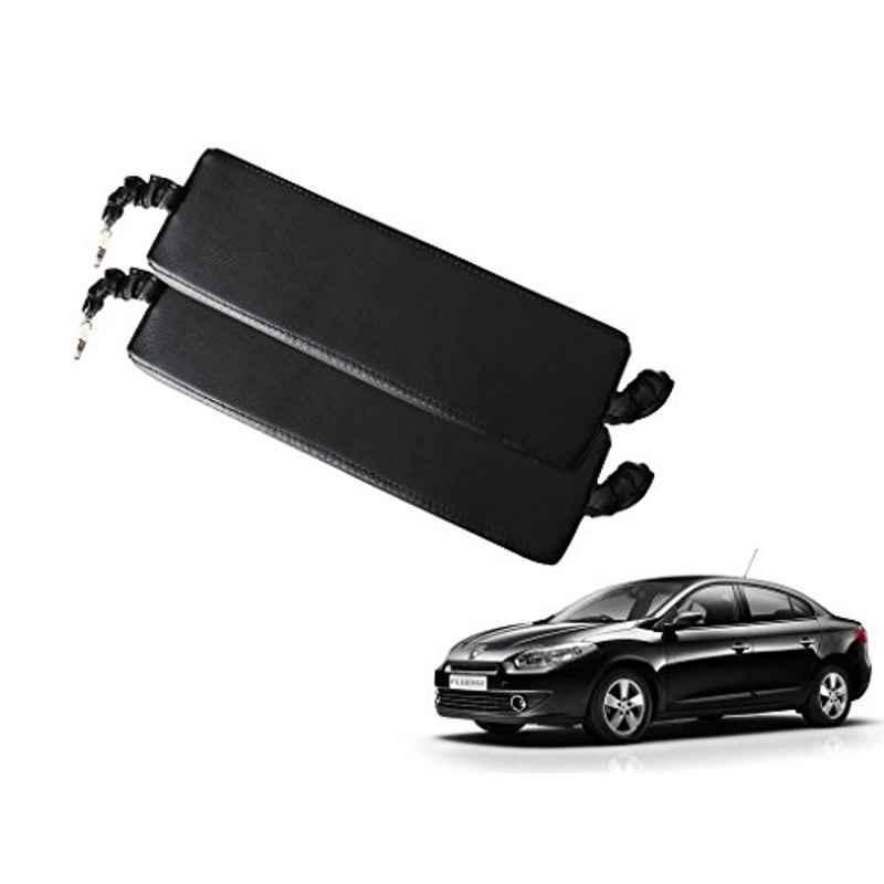 Kozdiko 2 Pcs Black Seat Gap Filler Set for Renault Fluence