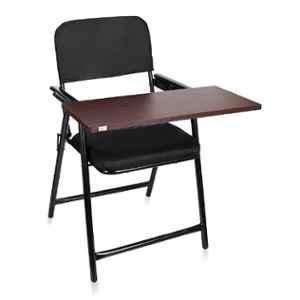 MBTC Mavic Mild Steel Black Folding Study Chair with Cushion & Adjustable Writing Pad