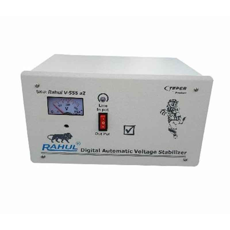 Rahul V-555 A2 2kVA 8A 100-280V 5 Step Copper Automatic Stabilizer for 100-360L Deep Fridge