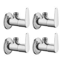 Fastgear Fusion Brass Silver Chrome Finish Angle Valve, FG2547 (Pack of 4)