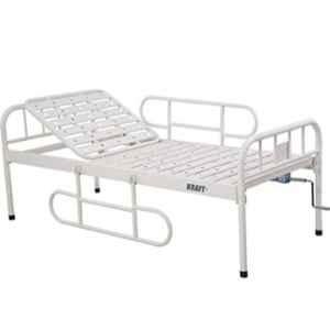 Kraft Manual Hospital Bed with 1 Function, 360 Rotatable Castor & Foam Mattress, 144