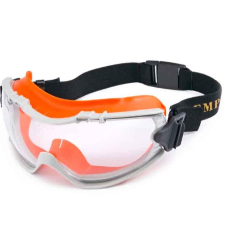 Empiral Ultrasonic Clear & Orange Polycarbonate Goggle, E114231324