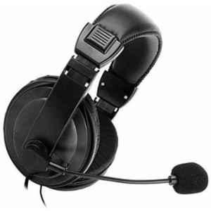 Lapcare HC-750 Black On the Ear Wired Headphone with Mic, LWS-040