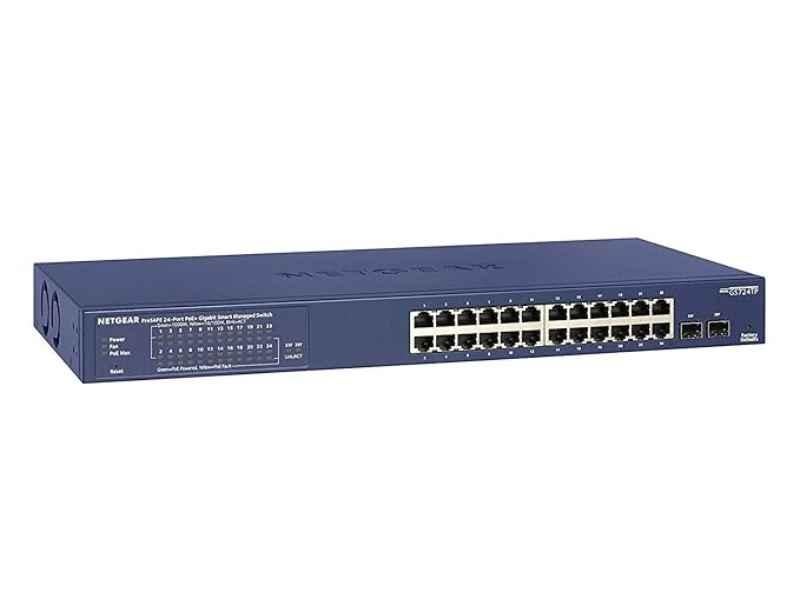 Netgear 24 Ports 52 Gbps PoE Smart Managed Switch with Dedicated  Sfp Uplink Ports, GS724T
