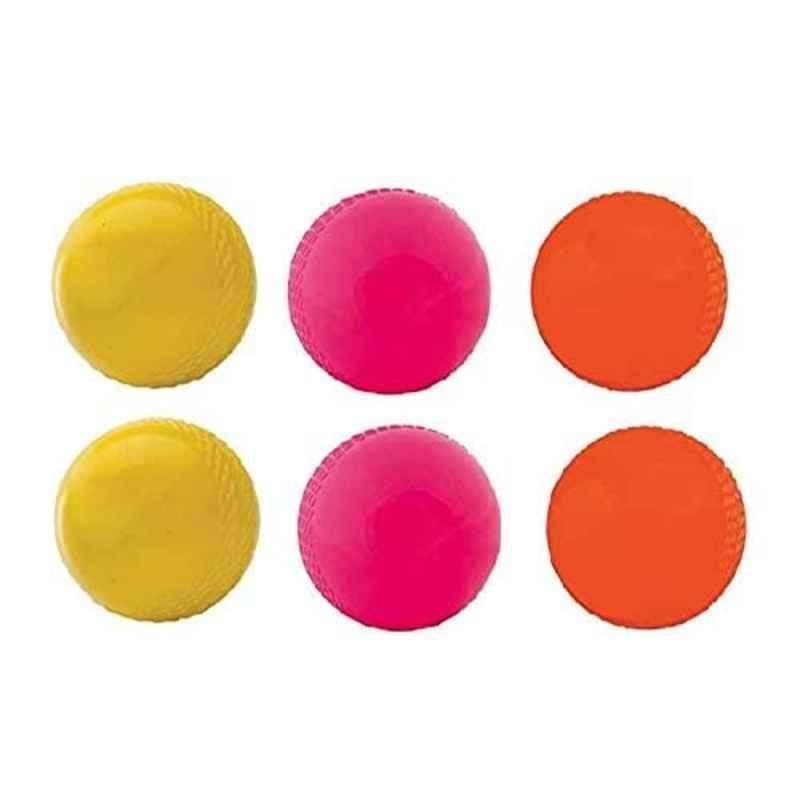 Arineo Rubber Multicolour Cricket Wind Ball (Pack of 6 )