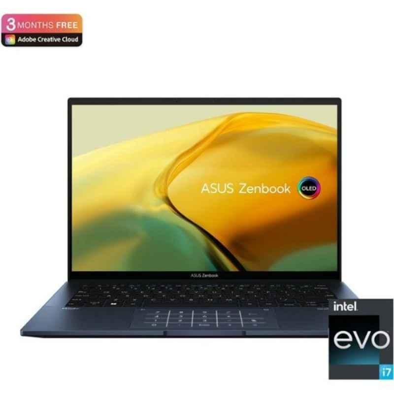 Asus Zenbook 14 Intel Core i7 16GB/1TB 14 inch Ponder Blue Ultrabook Laptop, UX3402ZA-OLED1P7W