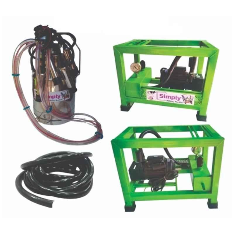 Simply 25 Litre 0.5HP Stainless Steel Single Bucket Milking Machine