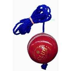 Weber XZSI- Leather Cricket Hanging Ball Red for Shot Practice , 1 ball dr27 Cricket Training Ball (Standard)
