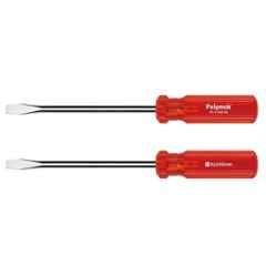 Polymak 6x200mm CrV Steel Chrome Plated Flat Screwdriver with Magnetic Tip, HT-P-FSD-68
