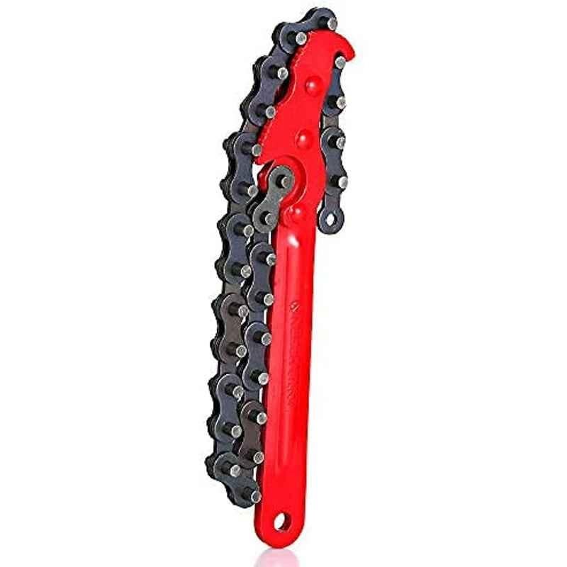 Abbasali 8 inch Cast Iron & Carbon Steel Oil Filter Chain Wrench Spanner