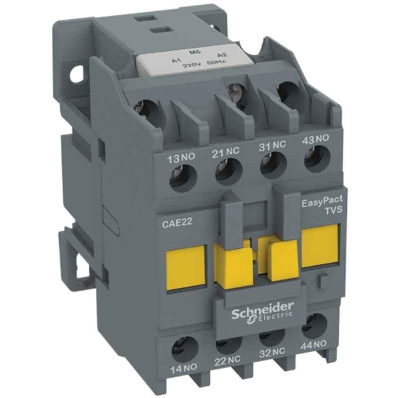 Schneider EasyPact TVS 4-NO 220 VAC Control Relay, CAE40M5