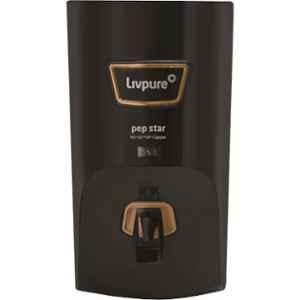 Livpure 7 Litre 40W RO+UV+UF+Minerals+Copper 8 Stage Black Water Purifier, PEP STAR