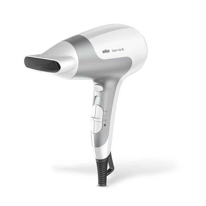 Braun Satin Hair 5 2500W White Power Perfection Hair Dryer with Ionic Technology, HD580