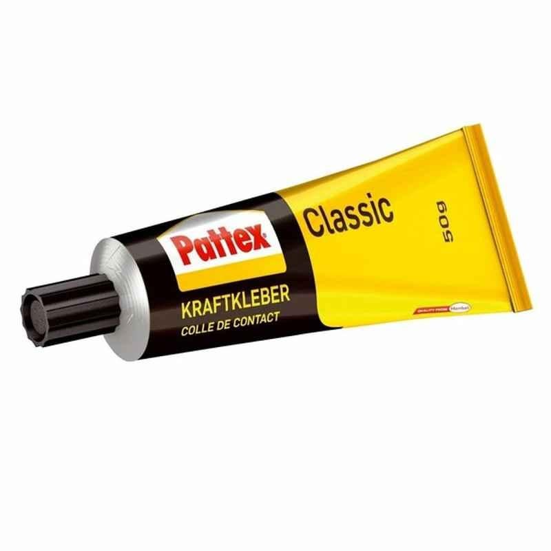 Pattex Classic Contact Adhesive, 177384, 50 GM, Yellow, 12 Pcs/Pack