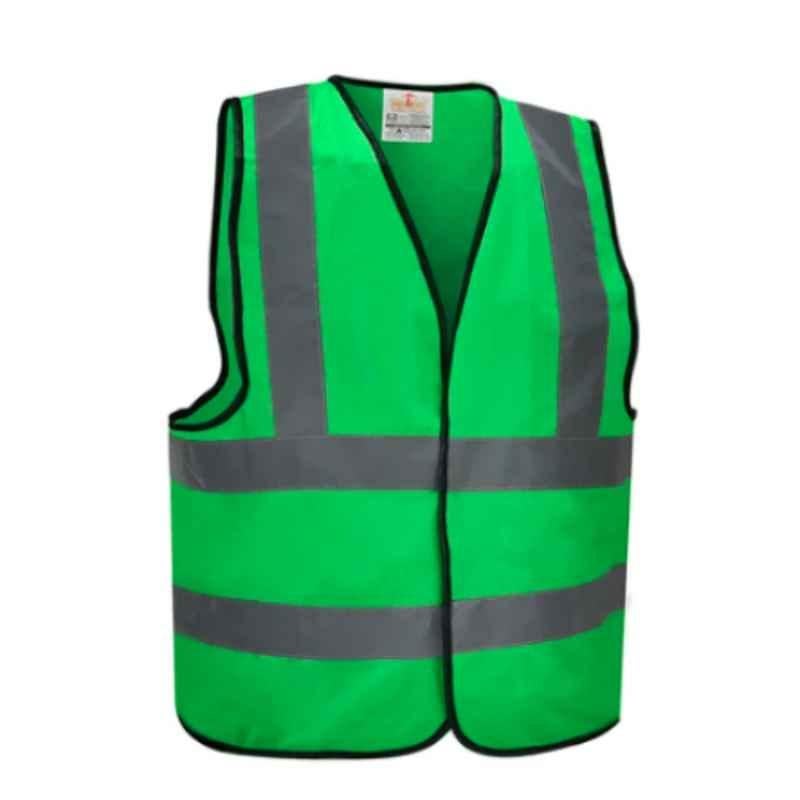 Empiral E108083801 Green Polyester High Visibility Fabric Type Safety Vest, Size: S