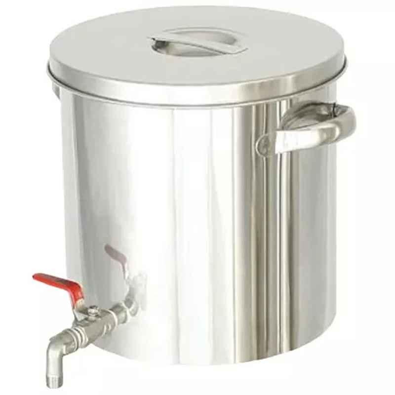 Lab Plus Stainless Pot with Valve, Capacity: 36 Litre, LP-11277