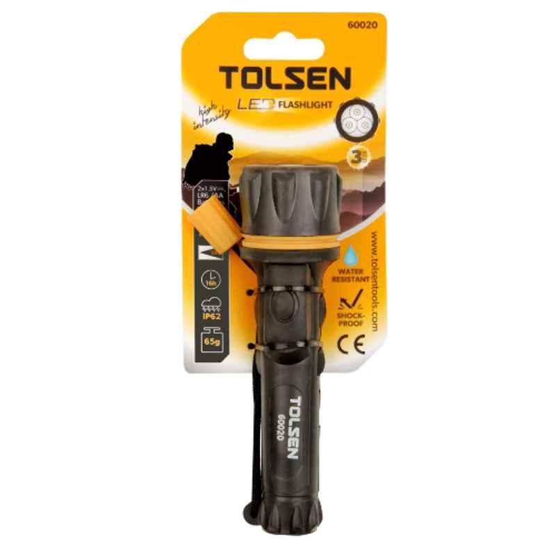 Tolsen 3V 30lm PP & PVC LED Flashlight, 60021