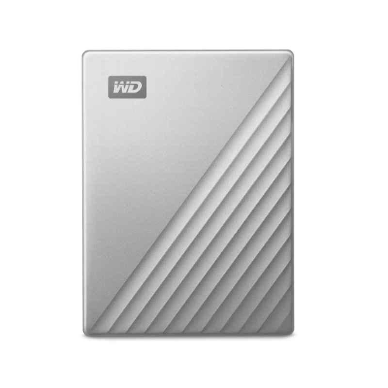 WD My Passport Ultra 2TB Silver Portable External Hard Drive, WDBC3C0020BSL-WESN