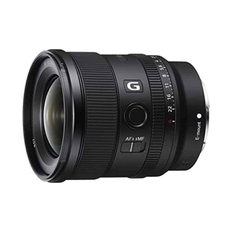 Sony SEL20F18G 20mm F1.8 Full-Frame Wide-Angle Prime Camera Lens for Selfie Vlogging, SEL20F18G/Q SYX