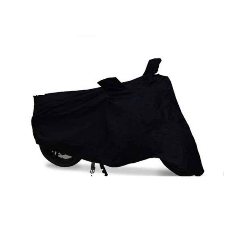 Riderscart Polyester Black Waterproof Two Wheeler Body Cover with Storage Bag for Hero Destini 125 VX BS6