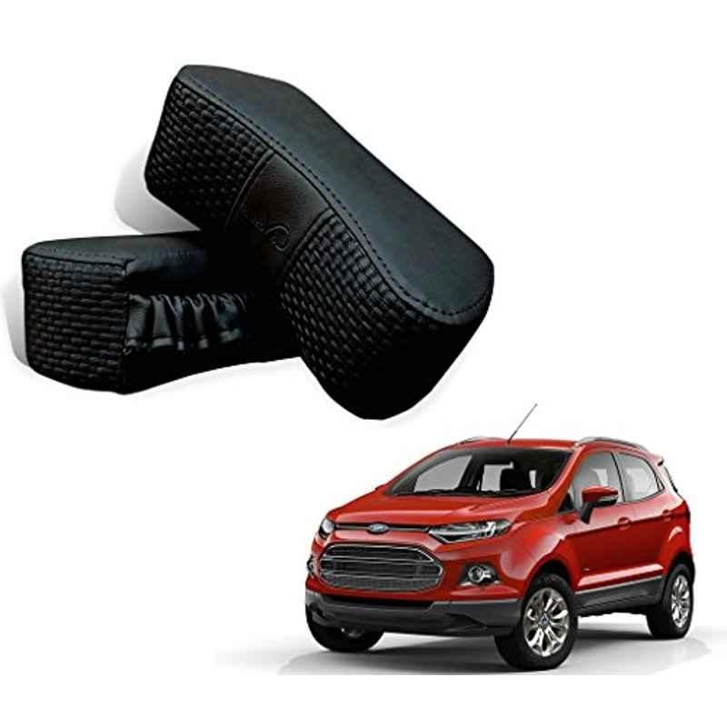 Kozdiko 2 Pcs Black Neck Rest Cushion Pillow Set for All Car