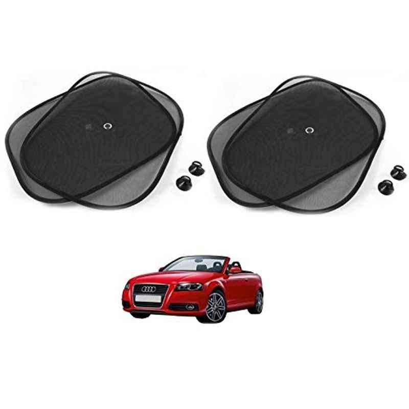 Kozdiko 4 Pcs Black Chipokoo Car Window Sunshade Curtain Set for Audi A3 Cabriolet, koz_79182