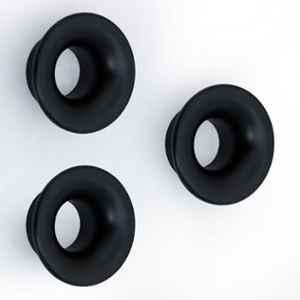 Plantex Knobs for Drawers/Round Drawer Knobs for Cabinets/Pull-Push Knob for Kitchen/Bedroom Drawer (Pack of 3) Black