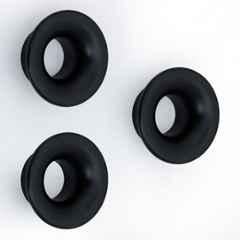 Plantex Knobs for Drawers/Round Drawer Knobs for Cabinets/Pull-Push Knob for Kitchen/Bedroom Drawer (Pack of 3) Black