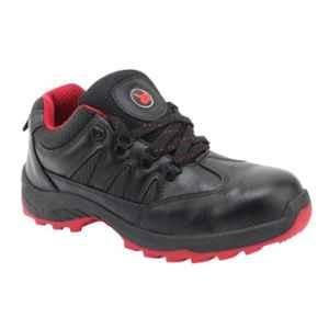 Hillson Swag 1903 Robust Synthetic Leather Steel Toe Black Work Safety Shoes, Size: 8