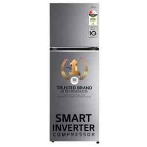 LG 261 Litre Silver 3 Star Smart Inverter Double Door Refrigerator, GLT2516WXDS.ADSZEBN