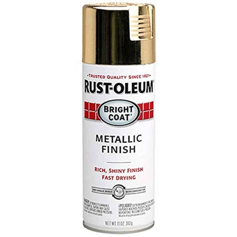 Rust-Oleum 11 Oz Gold Bright Coat Metallic Finish Spray, 7710830