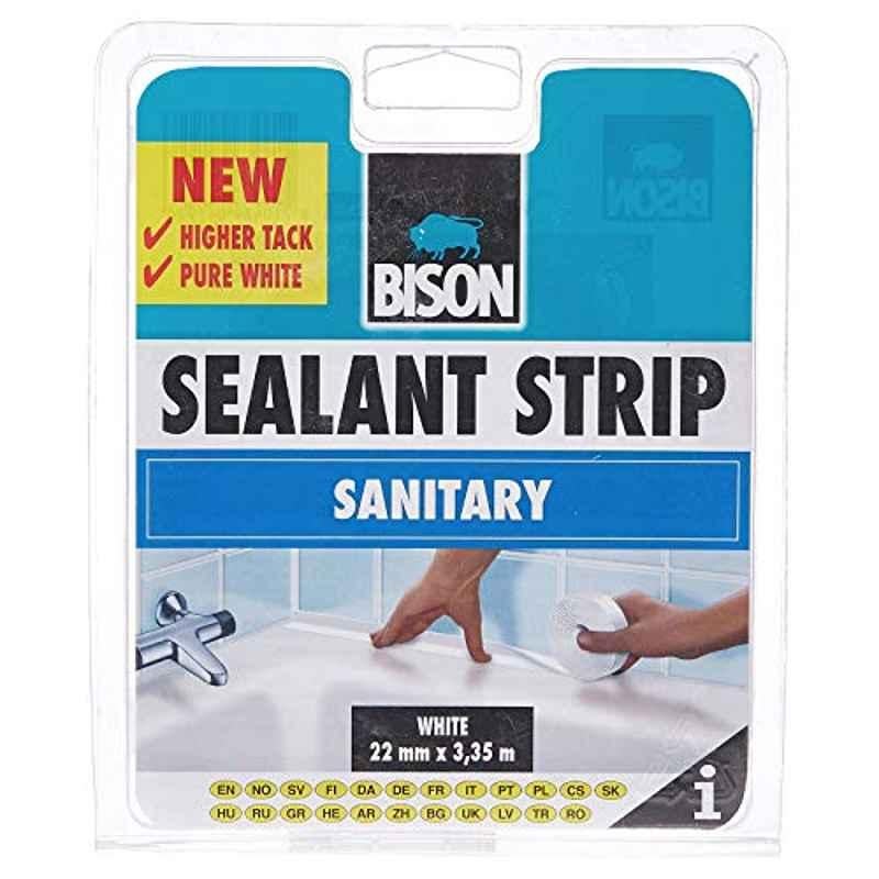 Bison 22mmx3.35m Sealant Sanitary Strip, 6302091