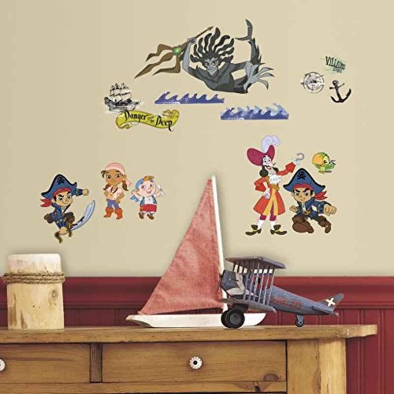 Asian Paints W071D47NY45 Nilaya Vinyl Captain Jake & The Never Land Pirates Self Adhesive Wall Sticker, HPCA4064