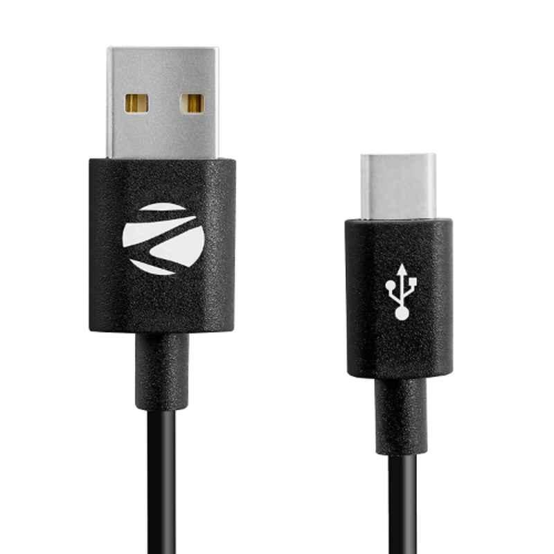 Zebronics UCC100 Black USB C-Type Data Cable