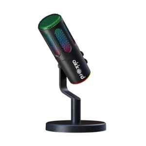 Akkord 20Hz-20kHz USB Condenser Microphone with RGB Lights, Real-Time Monitoring & Noise Cancellation, AKDMIC1