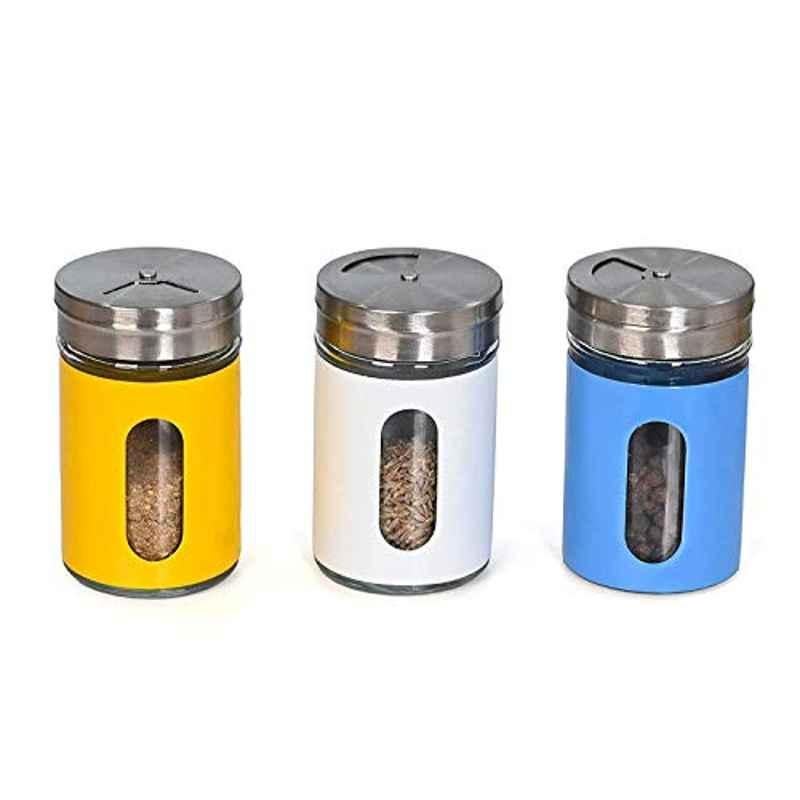 Zesta 100ml Glass Kitchen Spice Container (Pack of 3)