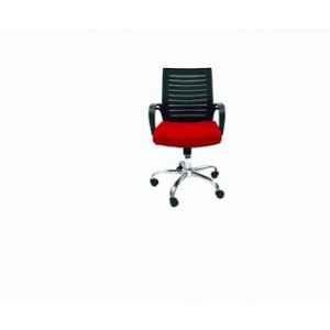 RM HOME Bably Mesh Medium Back Maroon Executive Chair
