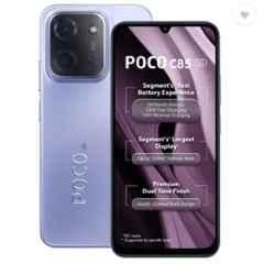 POCO C85 6.9 inch 6000mAh 6GB RAM/128GB Storage Mystic Purple Smartphone
