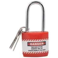 Asian Loto ALC-LPR Regular Shackle Lockout Padlock With 3 keys For One Padlock (Pack of 5)