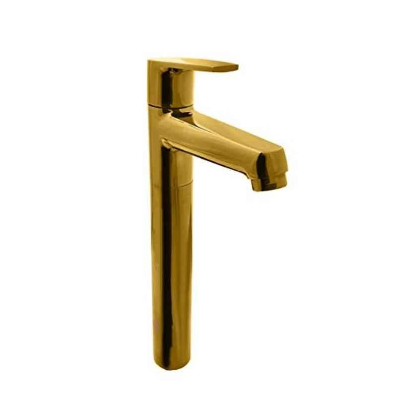 Aquieen Luxury Series Brass Gold Extended Body Hot & Cold Basin Mixer Tap