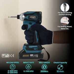 Tomahawk 21V 2Ah Brushless Cordless Screwdriver Driver with 10mm Keyless Chuck, 2 Speed Mode, Battery, Charger & Bit, BSD-8200