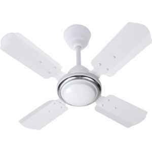 WeGREET Peral Deco 24 inch 50W 800rpm Aluminium White High Speed Ceiling Fan with 2 Year Warranty, Sweep: 600 mm