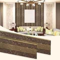 Plantex 24 Sqft 1x8ft 3D Charcoal Wall Panel for Interior Decor, YD-1201 (Pack of 3)