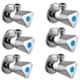 Zesta Jazz Stainless Steel Chrome Finish Angle Valve with Flange (Pack of 6)