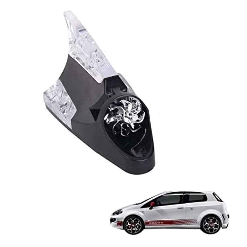 Kozdiko Black Auto Wind Power LED Light Shark Fin Car Antenna for Fiat Abarth