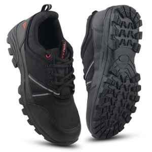 Fuel Wings Fabric Steel Toe Black Safety Shoes with EVA & Rubber Double Density Sole, Size: 10