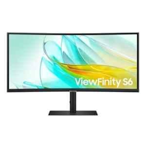 Samsung ViewFinity S6 34 inch Black Ultra WQHD Monitor with 100Hz Refresh Rate, LS34C650UAWXXL